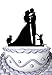 Produktbild Mei Jia Fei Kissing Couple mit zwei Katzen Silhouette Wedding Cake Topper