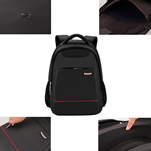Leefrei Laptop Rucksack Notebook Rucksack Schulrucksack Unisex Rucksack (15,6 Zoll, Schwarz1) - 7