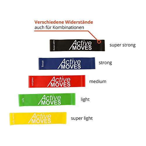ActiveMoves Premium Mini Loop Bands und Fitnessbänder - 3