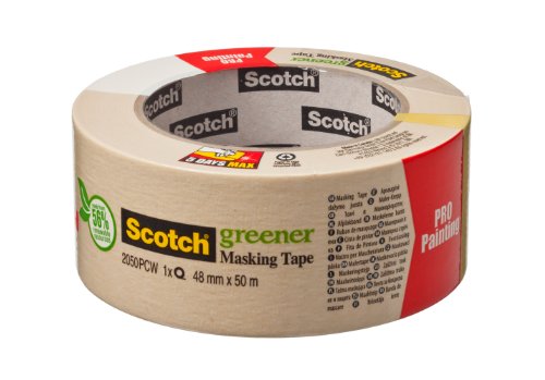 Scotch Abdeckband Malerkrepp für allgemeine Abdeckarbeiten, 48 x 50 mm, beige, 20504850