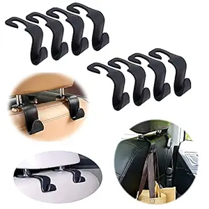 STL Car Backseat Head Rest Organizer Hook Hanger 4 Piece for Holding Handbag Coat Purse Bag Water Bottle Umbrellas Cap and More. Suitable for All car