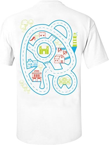 for Dad, Father & Son Play-Mat T-Shirt Back Massager Car Adventure New Dad Tshirt Birthday Party Present