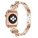 Produktbild 2018 neue 42mm Strap für Apple Watch Serie 1/2/3 Crescent Handgelenk Kristall Metall Uhrenarmband CICIYONER
