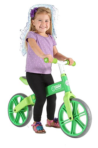 Yvolution Velo Kids' Kids Bike Green, aluminium frame, 1 speed lightweight but strong aluminium frame rubber over-mould wheels