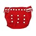 SODIAL(R) 7x Reusable Adjustable Washable Baby Soft Cloth Nappy Diaper One Size +7 Inserts