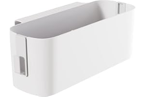 Ruikcoll Weiß Bett Organizer zum Einhängen, Hängekörbe mit 2 Abnehmbarer Haken, Robuste Nachttisch Caddy,Wohnheim, für Familie Büro