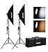 Produktbild Hakutatz LED Fotostudio Softbox Set Studioleuchte Dauerlicht Fotolicht 90W Bi-Color 2700K 5500K Dimmbar für YouTube Video Foto