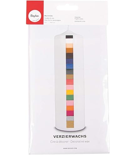 Fogli Di Cera Colorati Rayher | Busta Con 6 Colori Fashion, 20x6,5 Cm - Per Decorazione Saponi E Biglietti - Foto 13