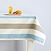 Produktbild Tischdecken Nordic Minimalist Blue Stripes Literatur Kunst Restaurant Esstisch Tuch Platz Couchtisch Abdeckung KKY-ENTER (Design : Lace edge, größe : 130*180cm)