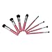 Annengjin®8PCS Makeup Brushes Professional Cosmetics Make up Brush Set Eyeshadow Eyebrow Cosmetics Tools Kit (Pink handle+ Silver tube)