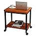 Produktbild Laptopständer DD Mobiler Couchtisch, Sofa Square Table, Nachttisch, Rolltisch -Werkbank (Farbe : Walnut Color)