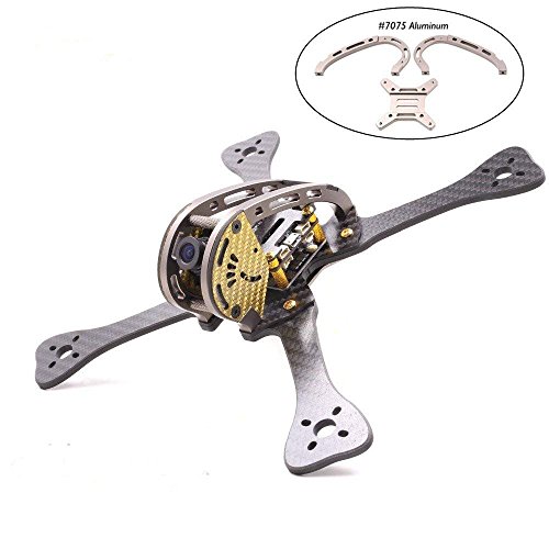 DroneAcc GEPRC GEP-LX5 X220 Fibra de carbono FPV marco con salida 5v 3A y 12V 0.5A BEC PDB para Racing Drone QAV-X210 QAV-X250 (X220)