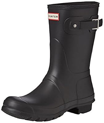 Hunter Women Original Short, Bottes & bottines de pluie femme, Noir (Black), 37 EU