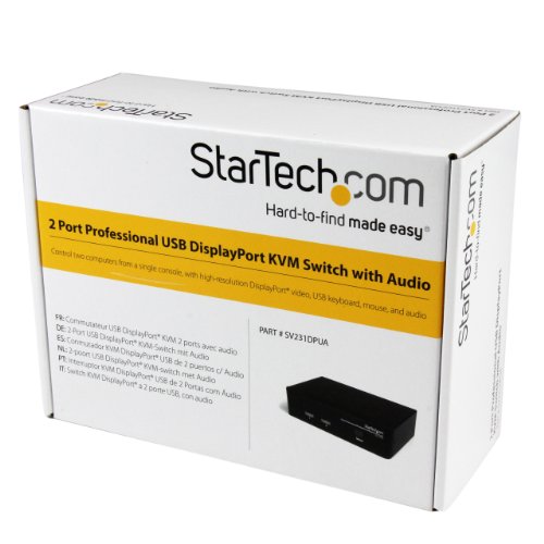 StarTech.Com SV231DPUA 2-Port DisplayPort USB KVM Switch - 5