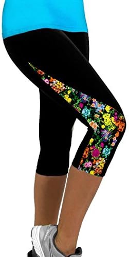 Women Legging,Internet High Waist Fitness Yoga Sport Pants Side Printed Stretch Cropped Legging Exercise Running Yoga Sports Fitness Gym Training Pants (XL, Multicolor 2)