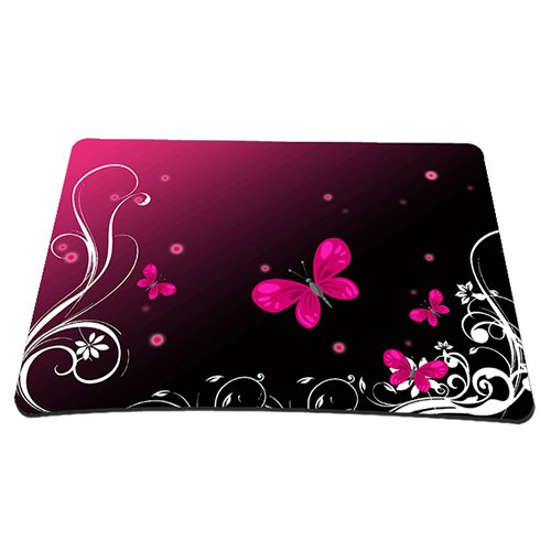 PEDEA Design Schutzhülle Notebook Tasche bis 15,6 Zoll (39,6cm) mit Mauspad und schnurloser Maus, Butterfly - 3