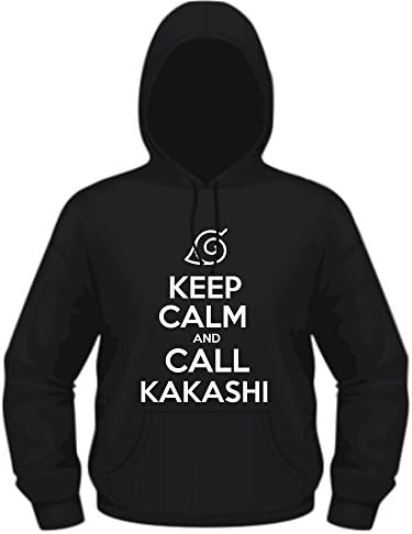 Creepyshirt - KEEP CALM AND CALL KAKASHI - NARUTO INSPIRED HOODIE - XL