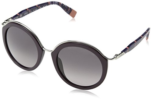 Furla Eyewear Women's SFU034 Sunglasses, Shiny Plum, One Size