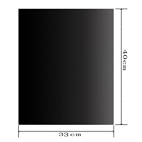 BBQ Grillmatte-3er Set zum Grillen und Backen aus Silikon mit Antihaftbeschichtung für bis 0.2 mm dick – 33×40 cm ideal für Gas Kohle Grill und Backofen geeignet LFGB und FDA Zulassung - 3
