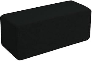 EN AyuL Kopfteil-Kissen, rechteckig, für Sofa, Armlehne, dicker Schaumstoff, gepolstert, Lückenverschluss, tragbar, Holz, Sofa, Armstützkissen (20 x 20 x 45 cm, schwarz)