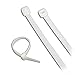 Produktbild Weiß Kabelbinder Extra lange Krawatten 650mm x 12mm Schwerlast Zip 50 Stück