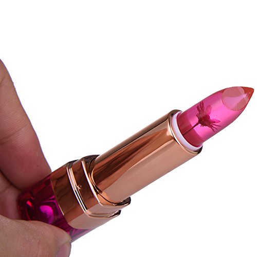 Jelly Transparente Blume Lippenstift Farbwechsel Temperaturänderung Lipstick Moisturizing Langlebigen Nicht Verblassen Lip Gloss Molie - 3