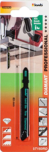 kwb Stichsägeblatt 622220 (Diamant bestreut für Fliesen- und Keramikbearbeitung, T-Schaft für nahezu fast alle handelsüblichen Stichsägen) - 2