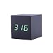 Generic Snooze Digital LED Alarm Clock Voice Control Clock Thermometer Calendar - black + green RS.1290.00