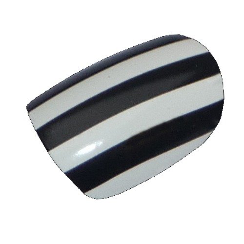 Chix Nails Nail Wraps Black & White Stripes Fingers Toes Foils Quality Newcastle Toon