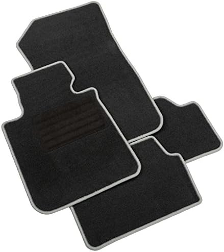 Intermats 413396Â  Polo V 6Â Â°C Car Foot Mats Velour '15Â Graphite, Edging Silver Looped