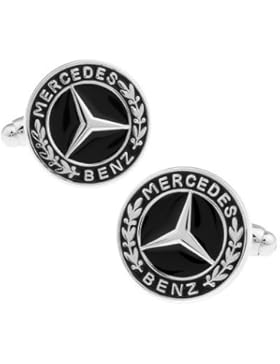 masgemelos Manschettenknöpfe Mercedes Schwarz Cufflinks