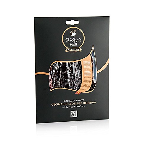 Preisvergleich Produktbild Cecina de Leon IPG, geräucherter Rinderschinken, Spanien, in Scheiben, 80g