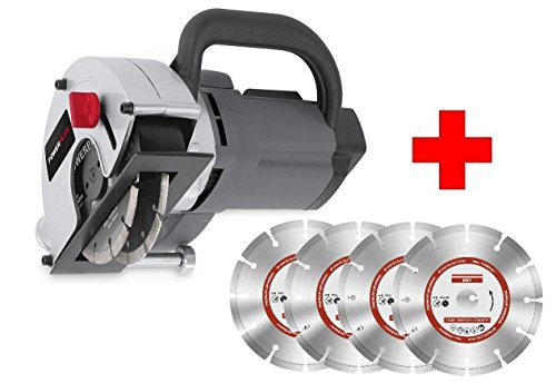 Mauernutfräse Mauer-Schlitzfräse inkl. Diamantscheiben Nutfräse Wandfräse 1700 W