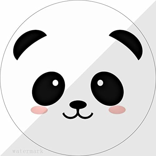 Expanding Stand and Grip Multi Function pop Cell Phone Holder socket Collapsible Mount for Smartphone and Tablet(white)-Cute panda face kawaii portrait