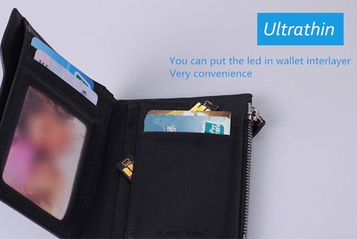 LAOMAO Ultra-thin 6LED USB Night Light Pocket Lamp Keychain Touch stepless dimming - 5