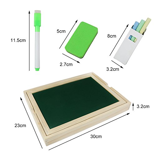 Wooden Jigsaw Puzzles 123 PCS Forest Animals Double Sided Magnetic Wooden Drawing Board with Gift Package for Children over 3 Years Old