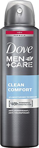 Dove Men+Care Deospray Clean Comfort Anti-Transpirant, 3er Pack (3 x 150 ml)