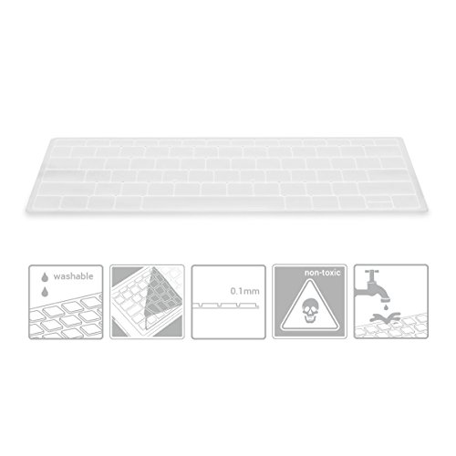 kwmobile Robuster, hauchdünner Tastaturschutz aus Silikon für Huawei MateBook in Transparent – effektiver Schutz vor Verschmutzung und Abnutzung - 3