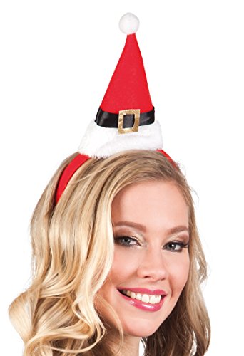 Boland 13407 - Haarreif Weihnachtsmütze, EinheitsgrößŸe, mehrfarbig