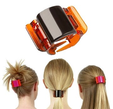 Linshell - Linziclip - Midi - Black centre/Tortoiseshell Wings Gloss