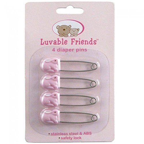 Luvable Friends 4 Pack Nappy Pins