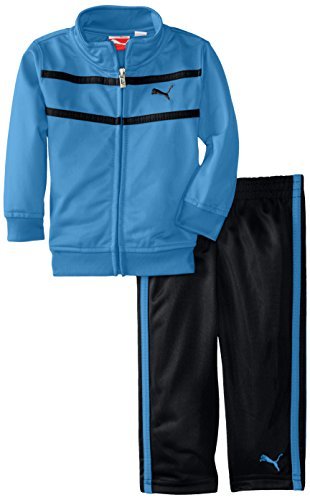 PUMA - Kids Babys Infant Logo Tricot Set, Radiant Blue, 18 Months Color: Radiant Blue Size: 18 Months