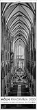 KÖLN PANORAMA 2020 - Jahreskalender gross: Imposante Schwarz-Weiss-Fotografie im Hochformat. by