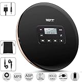 Anti-Shock-Funktion: Wenn Sie normalerweise ihre CD in unseren Mini-CD-Player einlegen, werden ihre CD-Informationen etwa 10 Sekunden lang gelesen, und dann hört die CD auf sich zu drehen. In diesem Moment wird Ihre Musik 40 Sekunden lang nicht von Schock beeinflusst . Dann wird der Walkman so weiterfahren, um zu arbeiten. Wenn es sich um eine MP3-CD handelt, haben Sie 120 Sekunden Schutz vor Stößen. Perfekter Skip-Schutz für ihr Musikhören.