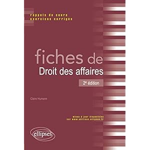 Fiches de Droit des Affaires Livre en Ligne Fiches de Droit des Affaires Livre en Ligne - Telecharger Ebook