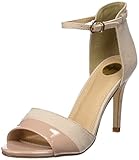 Schafthöhe: 9 cm Buffalo Shoes Damen 312339 IMI SUEDE PAT PU Knöchelriemchen, Beige (NUDE 01), 39 EU