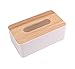 Produktbild pingofm Echtholz Papier Box Continental Creative Home Serviette Pull der Tisch of Office sanitärem Badezimmer Wohnzimmer Fahrzeug Seidenpapier Boxen Rectangular Cell