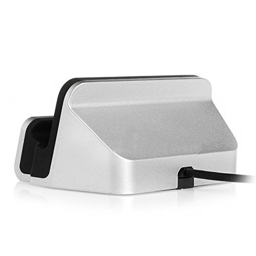 Fone-Case Silver Huawei P10 Desktop-Typ-C Daten Sync Aufladen Dock Station Cradle Ladegerät Stand Mount - 4