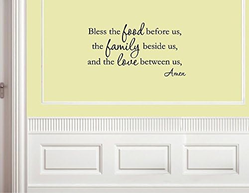 Bless the food before us, the family - Vinyl wall decals quotes sayings words On Wall Decal Sticker