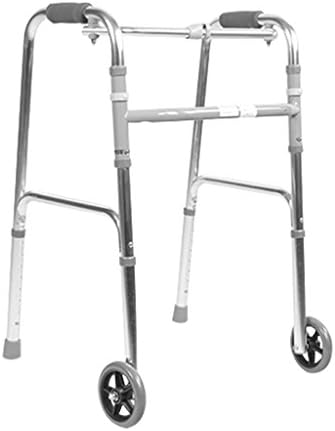 Multifunctional wheeled seat walker elderly assisted walking device folding light crutches walker walking aid for